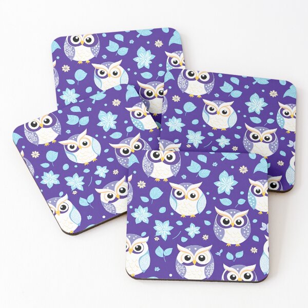 Item preview, Cute Colorful Owls - Seamless Pattern designed and sold by MtWoodsonSales.