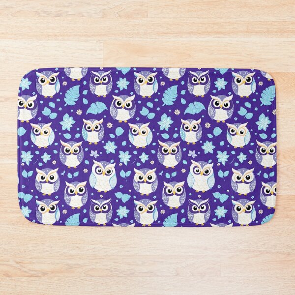 Item preview, Cute Colorful Owls - Seamless Pattern designed and sold by MtWoodsonSales.