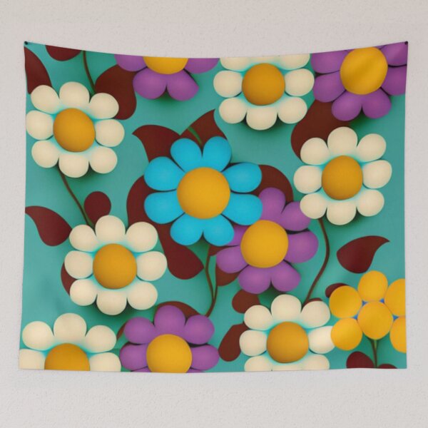 Artikelvorschau, Happy Simple Joyful Cute Flower Collage By Brandon Cable entworfen und verkauft von BrandonArtWorld.