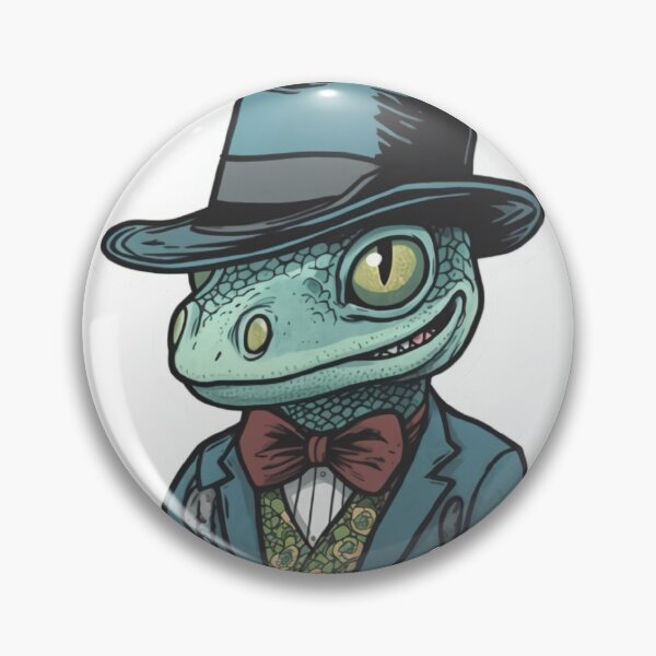 Item preview, Gangster Lizard Rick and Morty Style Sticker designed and sold by MindMosaic.