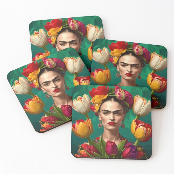Item preview, Frida and Tulips designed and sold by DenAlex.