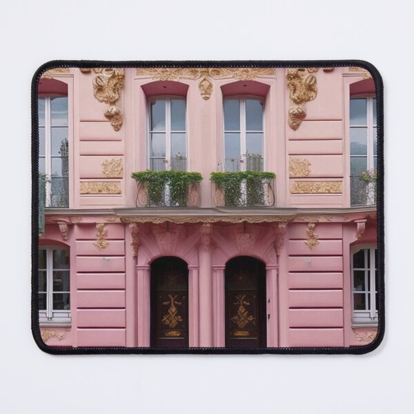 Item preview, Pink Parisian Building designed and sold by Betty Everett.