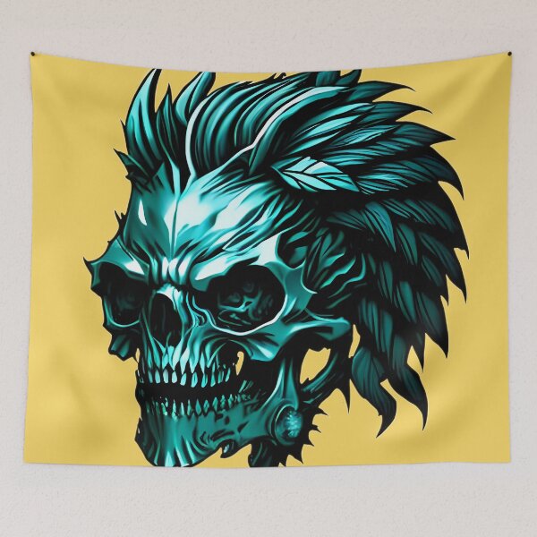 Item preview, The Cutting Edge - An Illustration of a Short-Haired Skull with Attitude designed and sold by GalihDA.