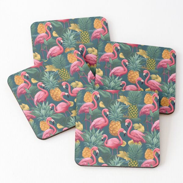Item preview, Flamingos And Pineapples Pattern designed and sold by palaco210.