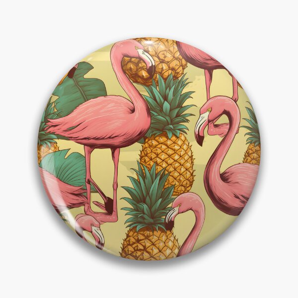 Artikelvorschau, Flamingos And Pineapples Pattern entworfen und verkauft von palaco210.