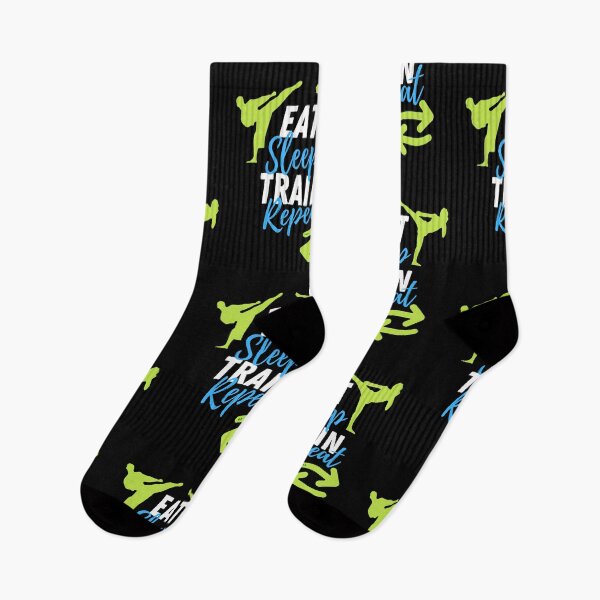 Item preview, Motivational, Inspirational, Fitness Quotes - Workout Quote - Eat Sleep Train Repeat  designed and sold by Chromatic-Art.