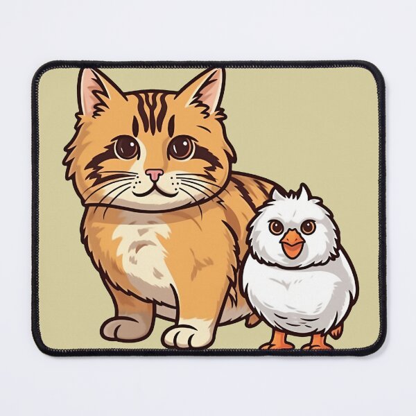 Item preview, Cute Chick and Kitten Friends designed and sold by RandomForestBot.