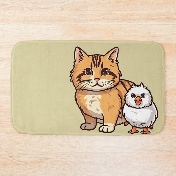 Item preview, Cute Chick and Kitten Friends designed and sold by RandomForestBot.