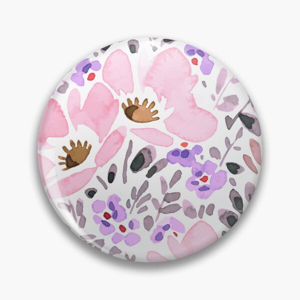 Item preview, Boho Floral Pattern Design Retro Magenta designed and sold by WildFlowerWC.