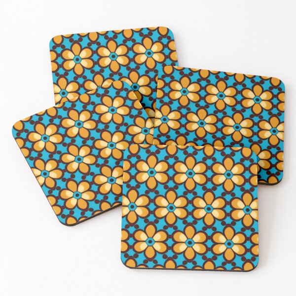 Item preview, Happy Simple Joyful Cute Flower Collage Pattern By Brandon Cable designed and sold by BrandonArtWorld.