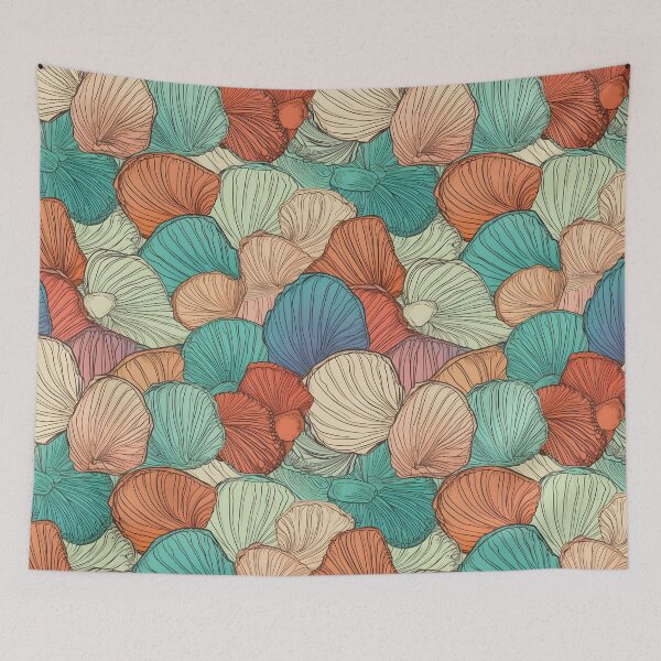 Item preview, Ocean Seashells Pattern designed and sold by palaco210.