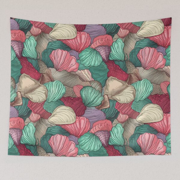 Item preview, Ocean Seashells Pattern designed and sold by palaco210.