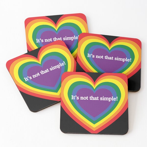 Item preview, Its not that simple rainbowheart designed and sold by TheirChoice.