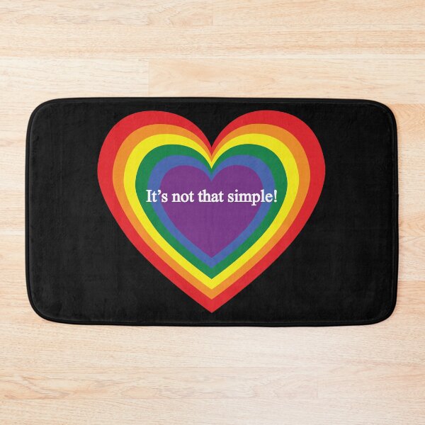 Item preview, Its not that simple rainbowheart designed and sold by TheirChoice.