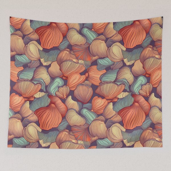Item preview, Ocean Seashells Pattern designed and sold by palaco210.