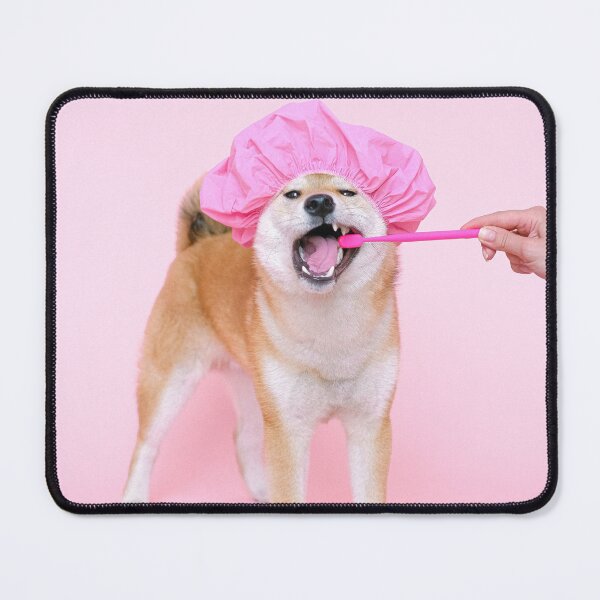 Item preview, Shiba Inu Brushing Teeth designed and sold by madebykyra.