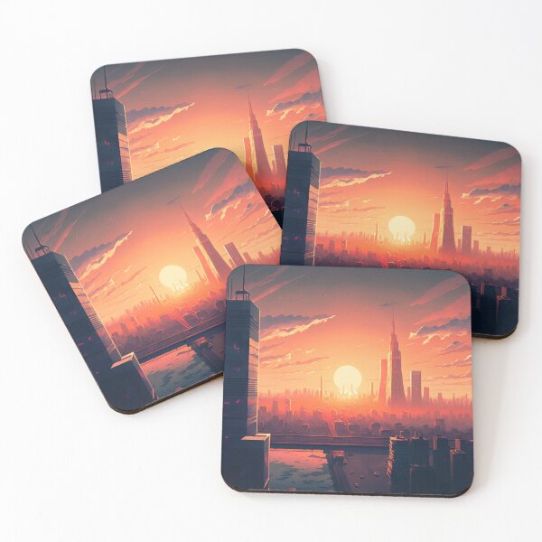 Item preview, City Sunset - 都市の夕焼け designed and sold by SugoiDigi.