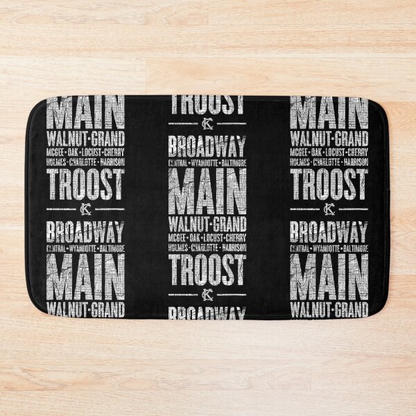 Item preview, Minimalist Kansas City Missouri Typography Map Design - Dark designed and sold by thegoodwordsco.