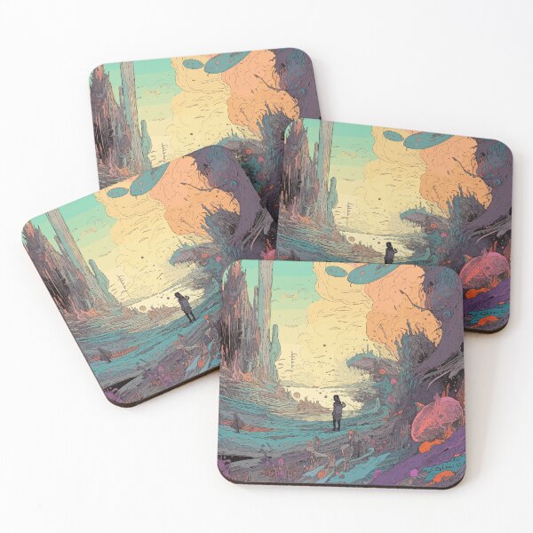 Item preview, Trippy Sci-fi Vintage Psychedelic Alien World designed and sold by talisman88.