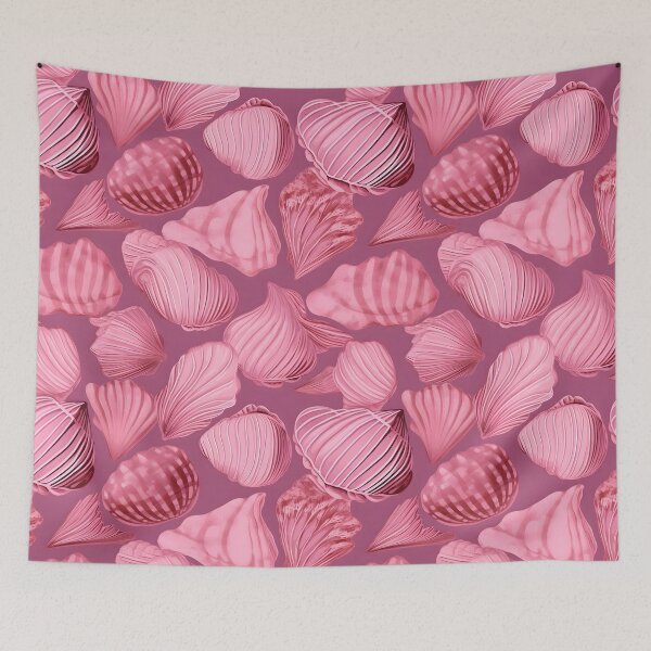 Item preview, Ocean Pink Seashells Pattern designed and sold by palaco210.
