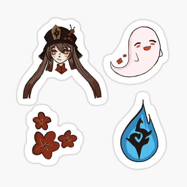 ♥ Boo Tao ♥ Hu Tao Ghost Sticker, Genshin Impact,  Sticker by Colchetos