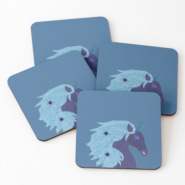 Item preview, inverted glacier pixel unicorn designed and sold by autumnalmanac.