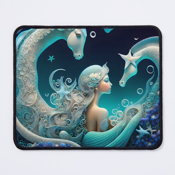 Aperçu de l'œuvre La sirène et ses hippocampes. créée et vendue par michel bazinet.