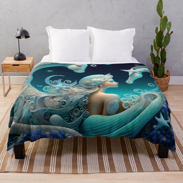 Item preview, The Mermaid and her Sea Horses. designed and sold by michel bazinet.