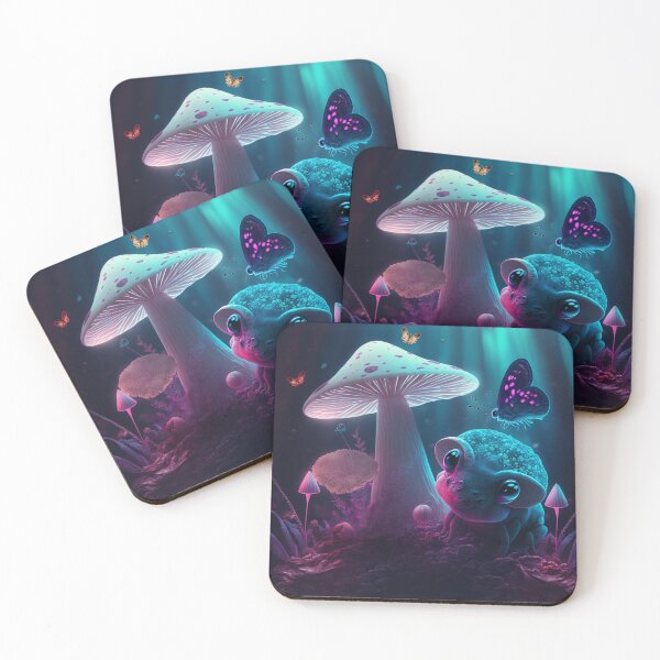 Item preview, Fantasy Creature with Mushrooms and Fairy World designed and sold by WhimsyGrace.