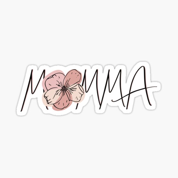 Momma with Buttercup Flower Sticker