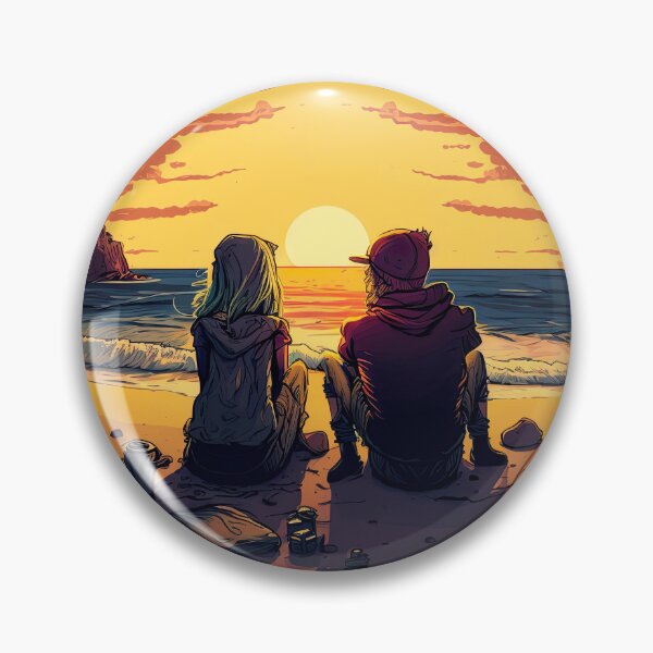Item preview, Teenagers at the beach  designed and sold by Discoforest.