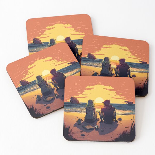 Item preview, Teenagers at the beach  designed and sold by Discoforest.
