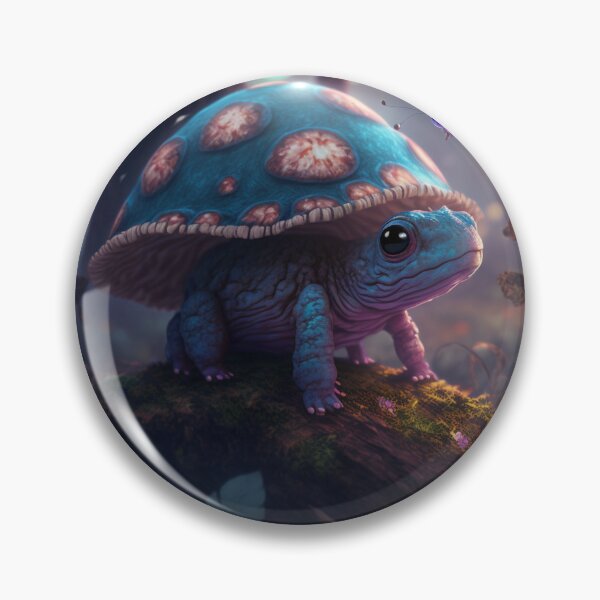 Artikelvorschau, Fantasy Fairy World mit Schildkrötenpilzen und Schmetterling entworfen und verkauft von WhimsyGrace.