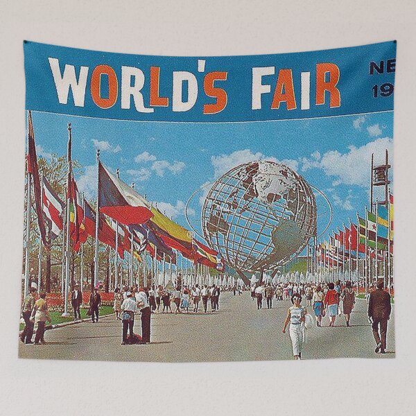 Item preview, 1964 new york worlds fair poster,vintage poster,unisphere,flushing meadows,nyc,vintage travel posters,mcm,mid century modern designed and sold by Nostrathomas66.