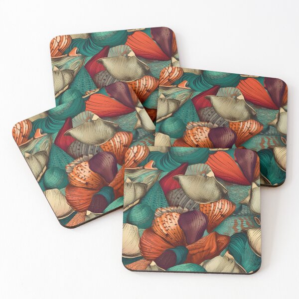 Item preview, Ocean Seashells Pattern designed and sold by palaco210.