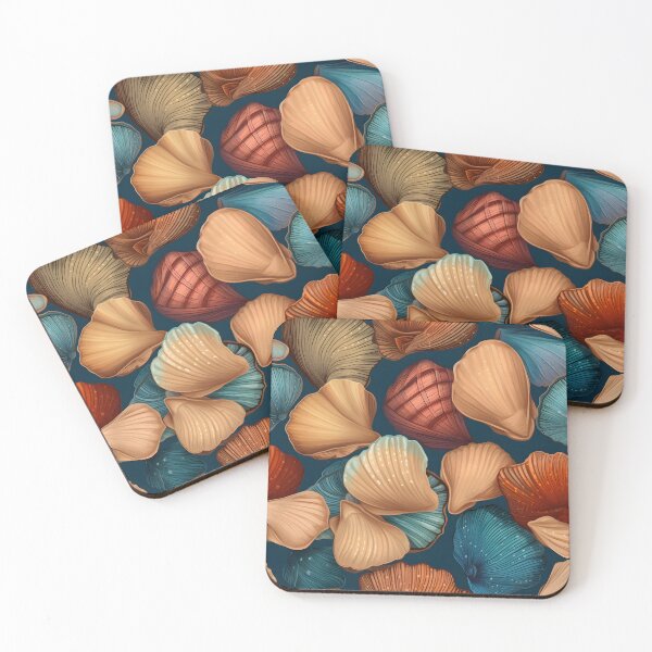 Item preview, Ocean Seashells Pattern designed and sold by palaco210.