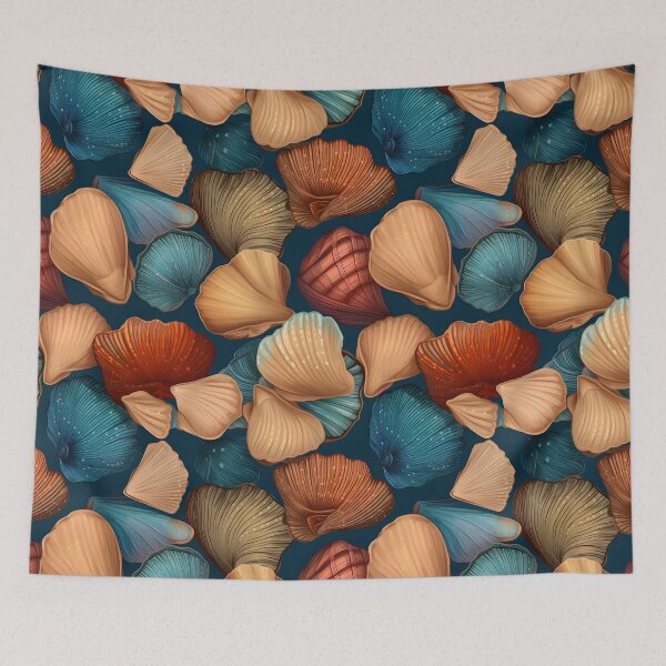 Item preview, Ocean Seashells Pattern designed and sold by palaco210.