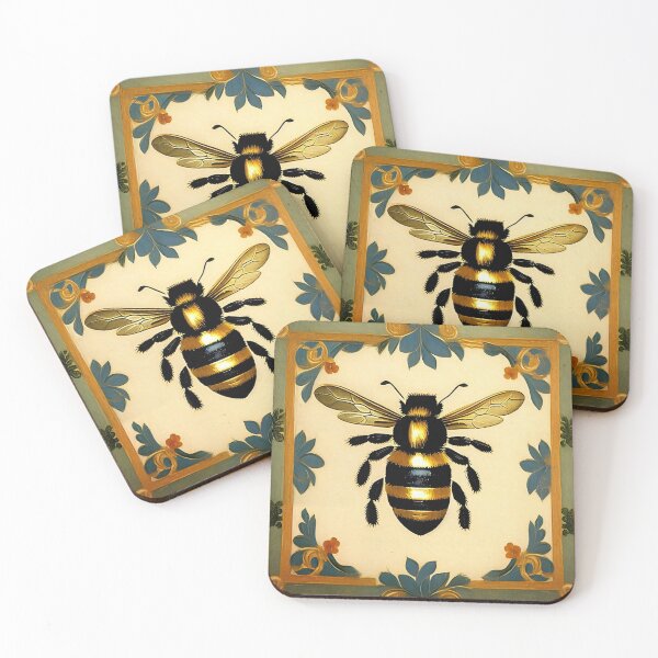 Item preview, Vintage Bees Pattern designed and sold by HiPolly.