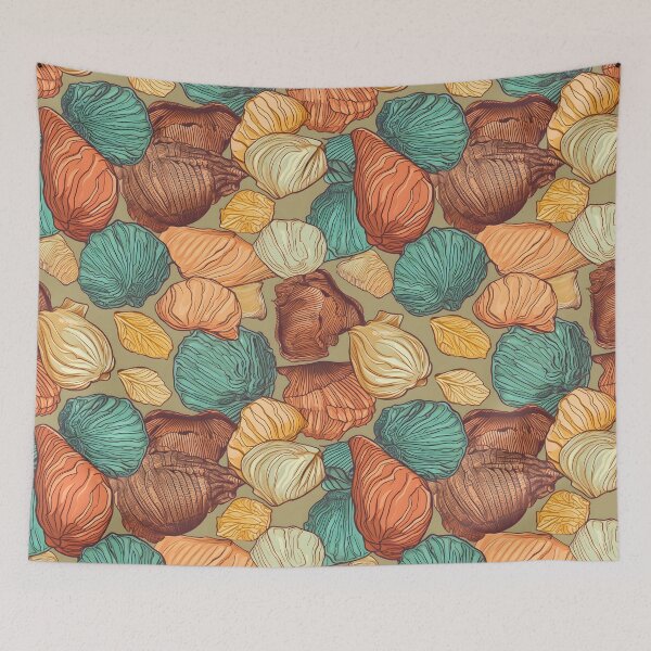 Item preview, Ocean Seashells Pattern designed and sold by palaco210.