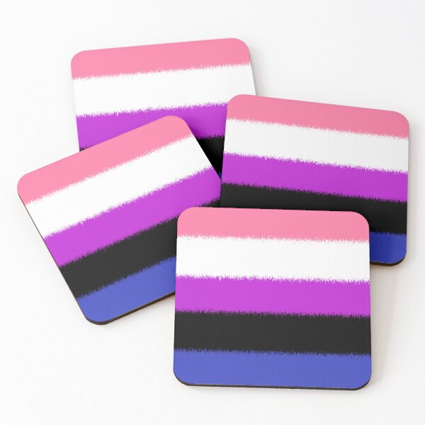 Aperçu de l'œuvre Scratchy Genderfluid Pride Flag créée et vendue par Sum-Thangs.