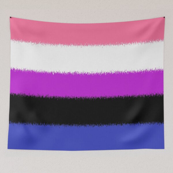 Aperçu de l'œuvre Scratchy Genderfluid Pride Flag créée et vendue par Sum-Thangs.
