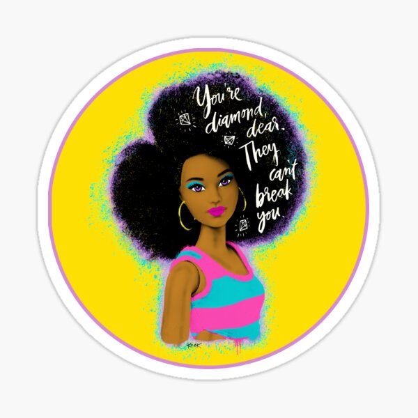 You are Diamond Dear. They can't break you. Inspirational quote. Sticker