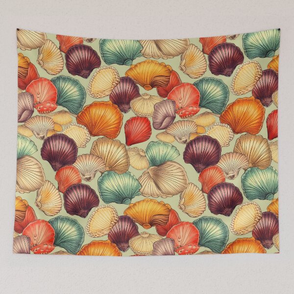 Item preview, Ocean Seashells Pattern designed and sold by palaco210.