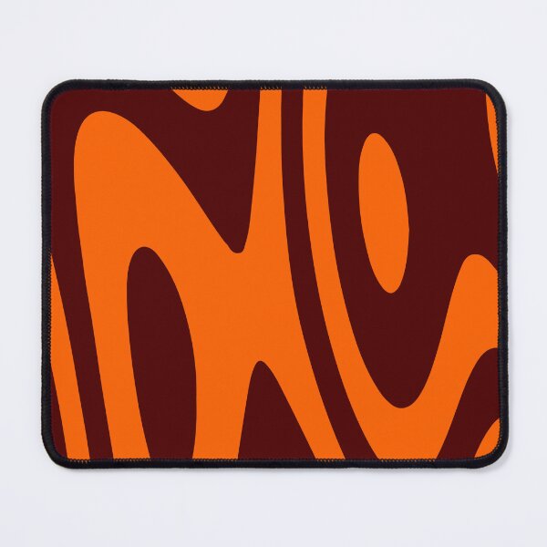 Item preview, Funky Orange and Brown Abstract Swirl Design designed and sold by patternsoup.