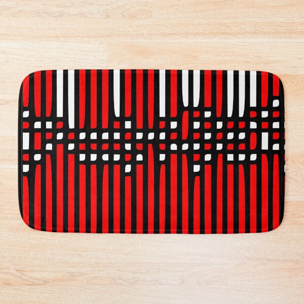 Item preview, Red Black White Sound Waves designed and sold by Lois Eastlund.