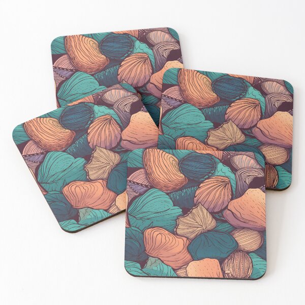 Item preview, Ocean Seashells Pattern designed and sold by palaco210.