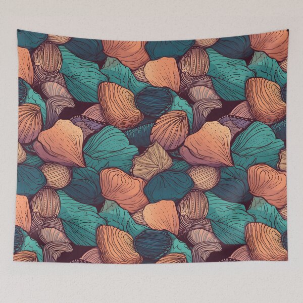 Item preview, Ocean Seashells Pattern designed and sold by palaco210.