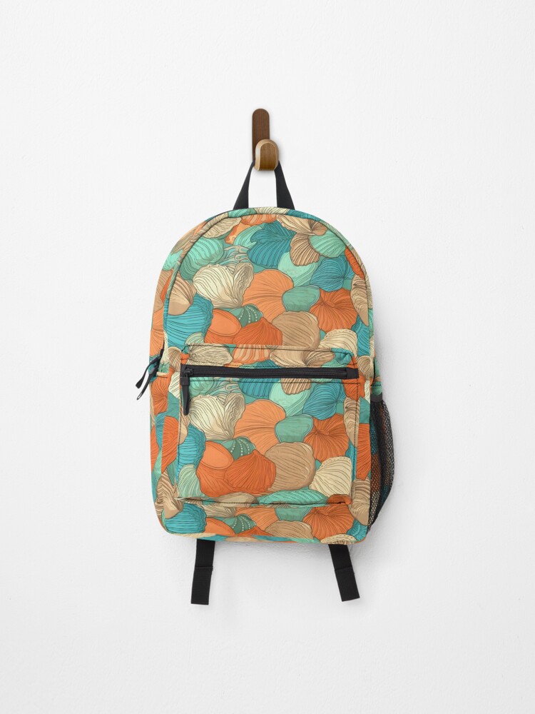 Thumbnail 1 of 3, Backpack, Ocean Seashells Pattern designed and sold by palaco210.