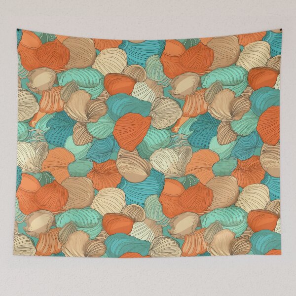 Item preview, Ocean Seashells Pattern designed and sold by palaco210.