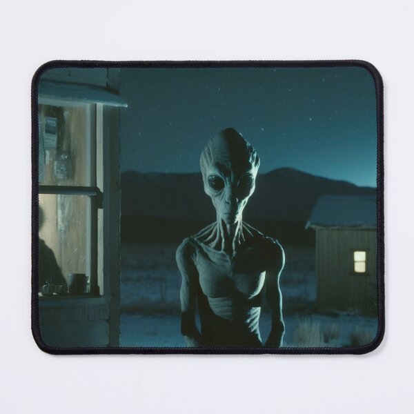Item preview, Tall Grey Alien outside your Window at night designed and sold by Iason.